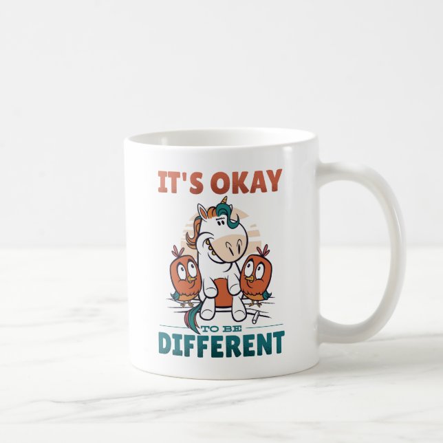 Caneca De Café Está bem ser diferente de convite (Direita)