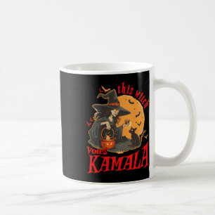 Caneca De Café Esta Bruxa Vota Kamala Witchy Halloween Feminista