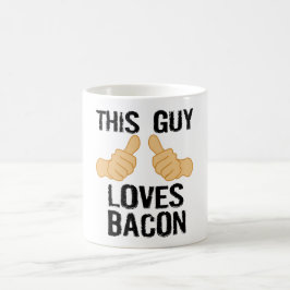 Caneca De Café Esta cara ama o bacon