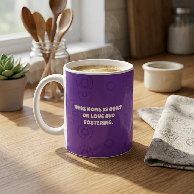 Caneca De Café Esta Casa É Construída Sobre Amor E Desenho de Aco (Criador carregado)