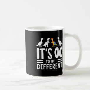 Caneca De Café Está Certo Ser Diferente Na Consciência Do Autismo