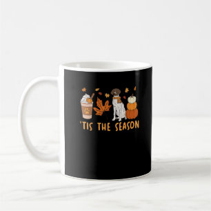 Caneca De Café Esta É A Época Alemã De Cachorro Curto Cai Pumpkin
