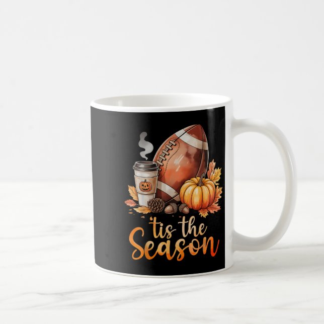Caneca De Café Esta É A Época De Futebol Pumpkin Spice outono (Direita)