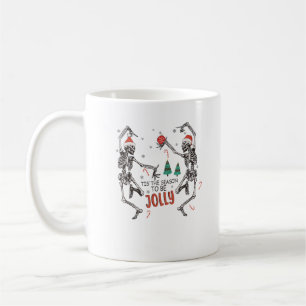 Caneca De Café Esta É A Época Para Jolly Funny Christmas Skeleton