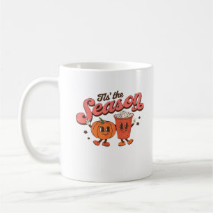 Caneca De Café Esta É A Época Vintage Do Fall Party Retro Hallowe