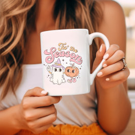 Caneca De Café Esta é a estação do Halloween Retro Groovy