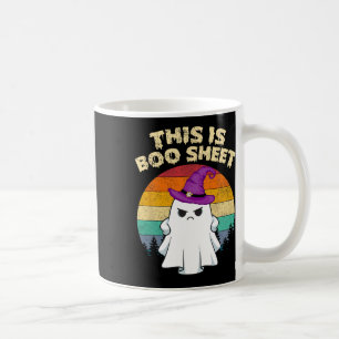 Caneca De Café Esta É A Folha De Boo Ghost Retro Halloween Costum