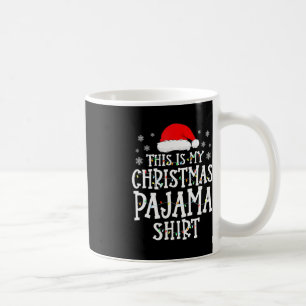 Caneca De Café Esta É A Minha Família Divertida De Natal Do Pajam