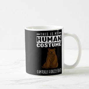 Caneca De Café Esta é a minha fantasia humana. Sou mesmo um urso