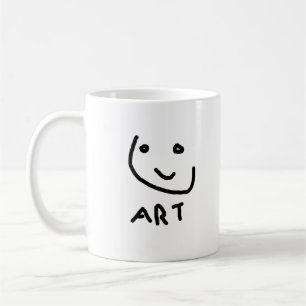 Caneca De Café Esta é arte, cara engraçado