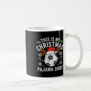 Caneca De Café Esta é Minha Camisa de Natal de Futebol de Meia-Es
