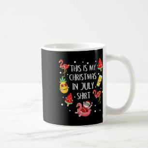 Caneca De Café Esta É Minha Camisa De Natal Em Julho Xmas Verão V