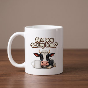 Caneca De Café Está Falando Comigo? Vaca Engraçada