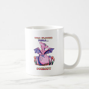 Caneca De Café Esta flor sente o dragão bonito mole do bebê