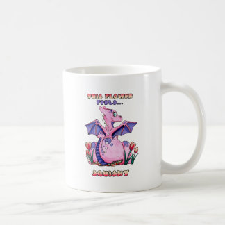Caneca De Café Esta flor sente o dragão bonito mole do bebê