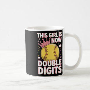 Caneca De Café Esta Garota Agora Tem 10 Dígitos Duplos Fastpitch