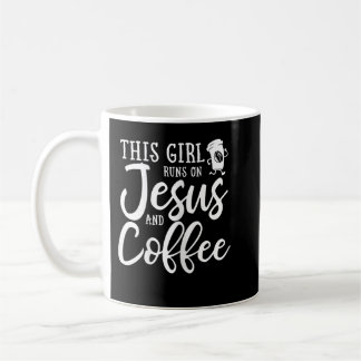 Caneca De Café Esta Garota Funciona Com Jesus E Café Christian