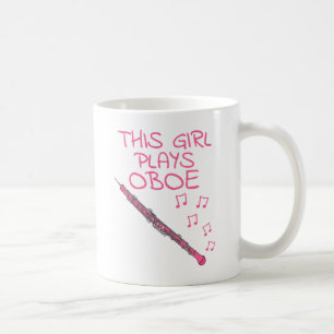 Caneca De Café Esta Garota Joga Oboi, Uma Música Oboista Feminina