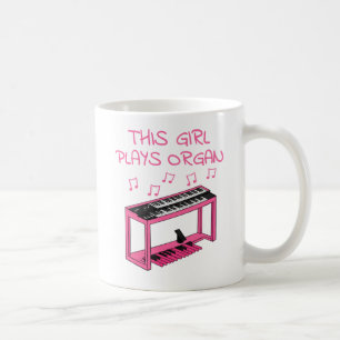 Caneca De Café Esta Garota Joga Orgã, Mulher Jazz, Organizadora
