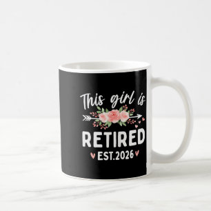Caneca De Café Esta Garota se Aposentou 2026 Arte Gráfica Floral