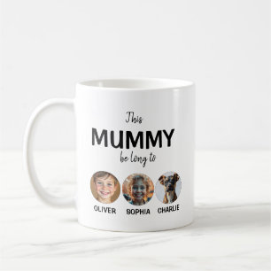 Caneca De Café Esta Mamãe Pertence, Crianças Enfrentam 3 Fotos