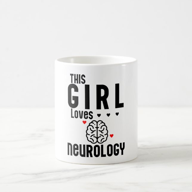 Caneca De Café Esta Menina Adora Neurologia (Centro)