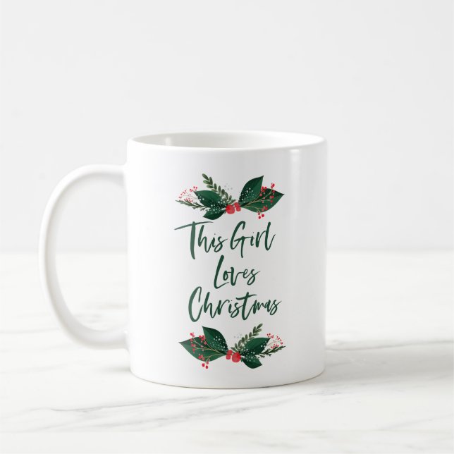 Caneca De Café Esta Menina Adora o Natal (Esquerda)