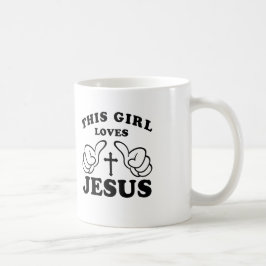 CANECA DE CAFÉ ESTA MENINA AMA JESUS