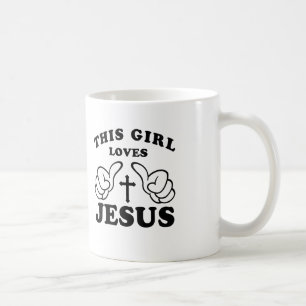 CANECA DE CAFÉ ESTA MENINA AMA JESUS