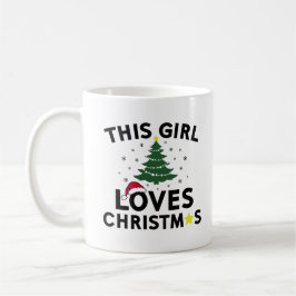 Caneca De Café Esta menina ama o Natal