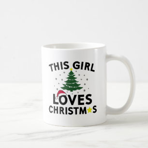 Caneca De Café Esta menina ama o Natal