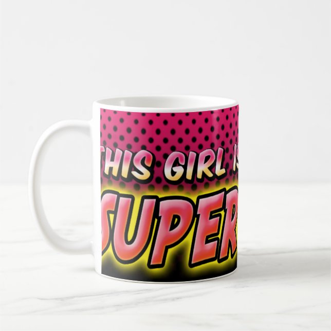 Caneca De Café Esta menina é um Superwoman (Esquerda)