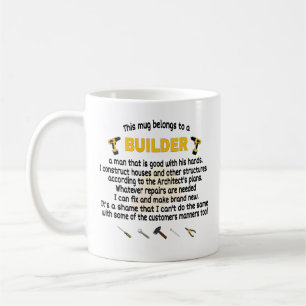 Caneca De Café Esta Mug Pertence A Um Construtor. Presente do B