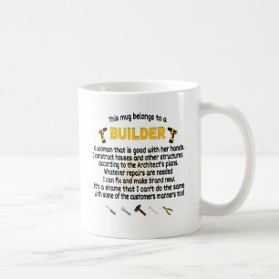 Caneca De Café Esta Mug Pertence A Um Construtor. Presente do Bu