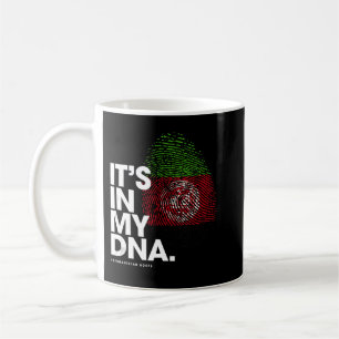 Caneca De Café ESTÁ NO MEU DNA, A Bandeira do Afeganistão, A Raíz