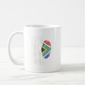 Caneca De Café Está No Meu Dna África Do Sul, Bandeira Nacional