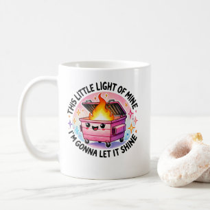 Caneca De Café Esta Pequena Luz Do Meu Engraçado Fogo De Lixo