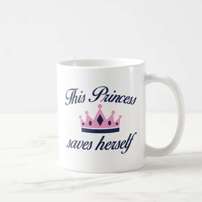 Caneca De Café Esta Princesa Se Salva (Direita)