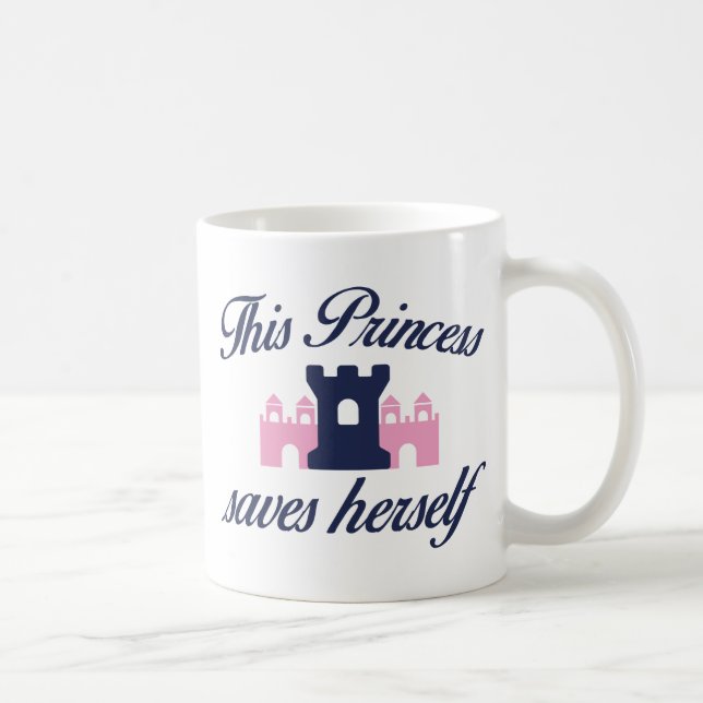 Caneca De Café Esta Princesa Se Salva (Direita)