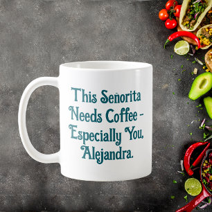 Caneca De Café Esta Senhorita Precisa De Café Personalizado