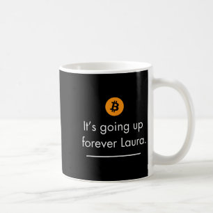 Caneca De Café Está Subindo Para Sempre Laura, Simples Bitmoney C