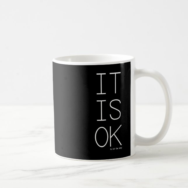 Caneca De Café Está tudo bem não estar bem (Direita)
