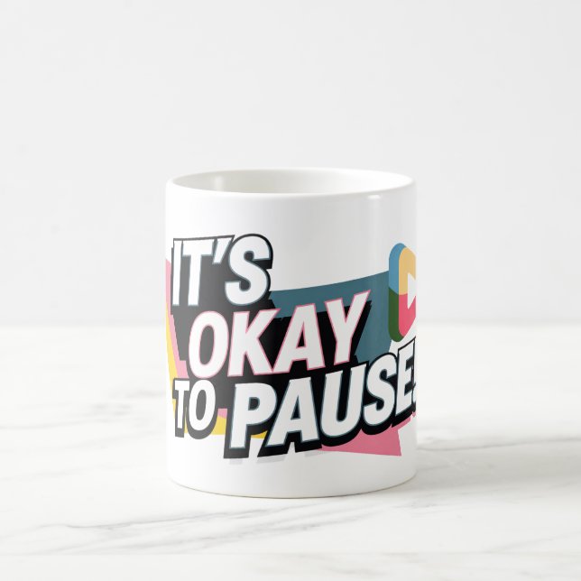 Caneca De Café Está tudo bem parar (Centro)