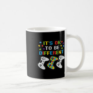 Caneca De Café Está Tudo Bem Ser Diferente Jogador De Vídeo Autis