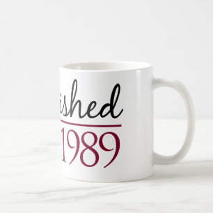Caneca De Café Estabelecido 1989