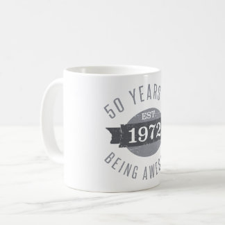 Caneca De Café Established 1972 50th Birthday
