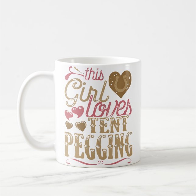 Caneca De Café Estaca de Tenda  Cavalgada Cavaleiro (Esquerda)