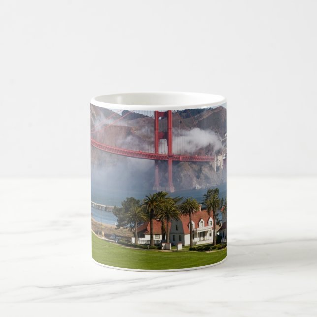 Caneca De Café Estação da guarda costeira de golden gate bridge (Centro)