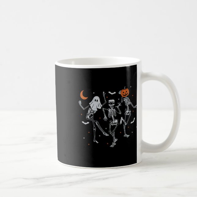 Caneca De Café Estação Dancing Skeleton Spooky (Direita)