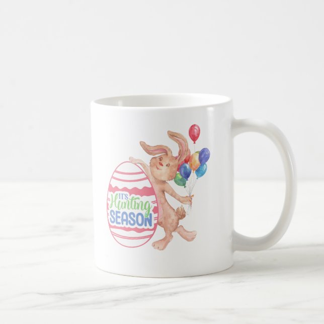 Caneca De Café Estação de Caça Bunny, Páscoa (Direita)